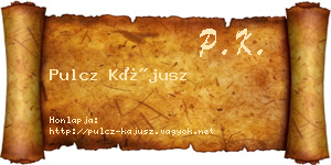 Pulcz Kájusz névjegykártya